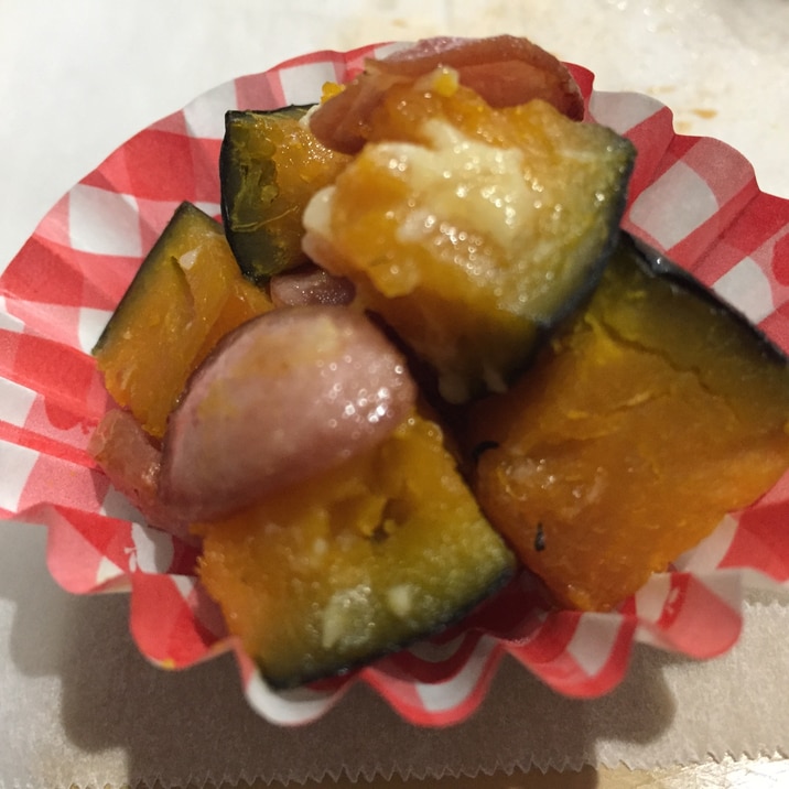 お弁当に かぼちゃとウィンナーのマヨ焼き レシピ 作り方 By Dama Espresso 楽天レシピ